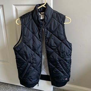 Dickies - Women's black puffer vest - M